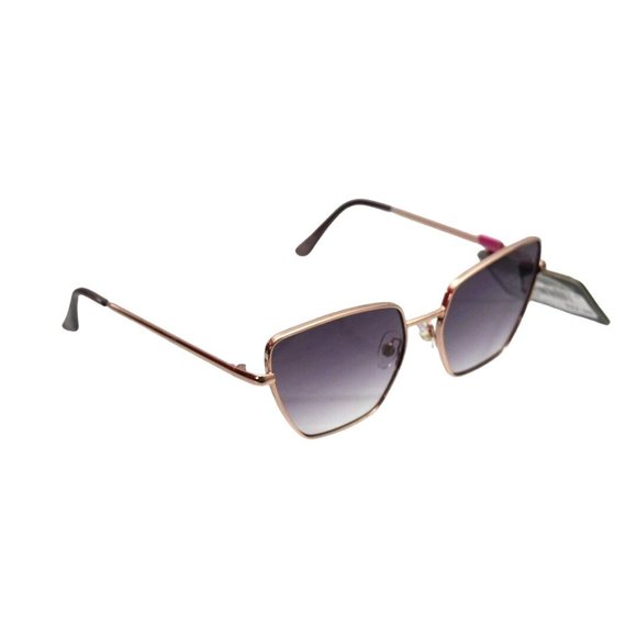 Foster Grant Womens Sunglasses Rose Gold Frame Square Cateye Gradient - Picture 9 of 11